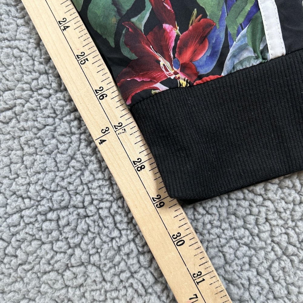 C&C California Pants Womens Large Multicolor Tropical Floral Jogger Side Stripe - Picture 11 of 16